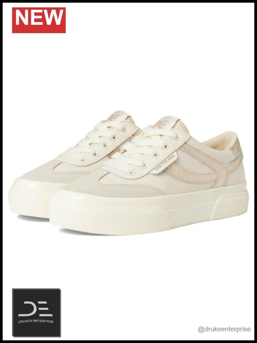 Women's Fashion Sneakers Platform Lace-Up 1 Inch Heel